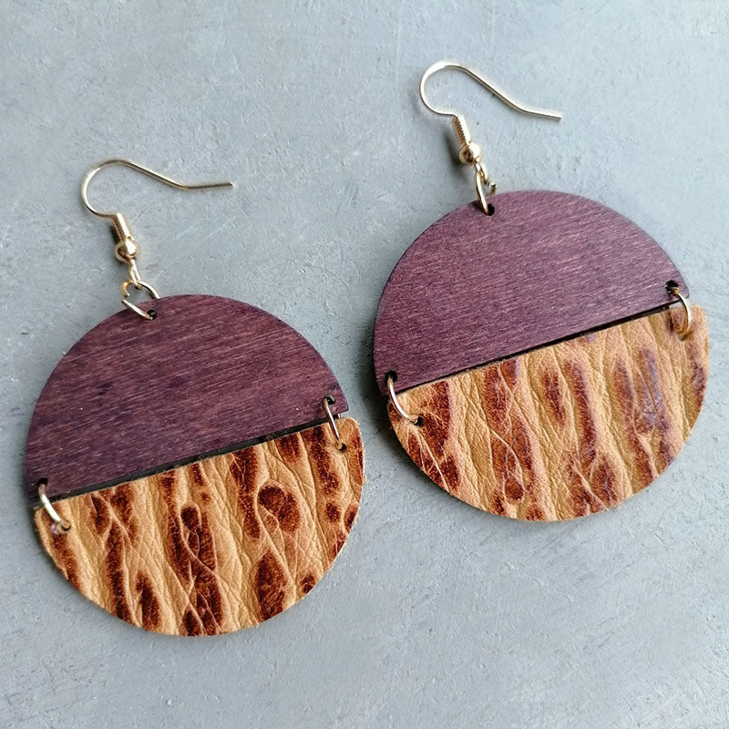 Round Drop Earrings