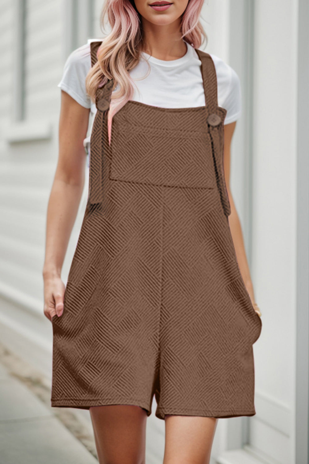 Textured Overall with Pockets