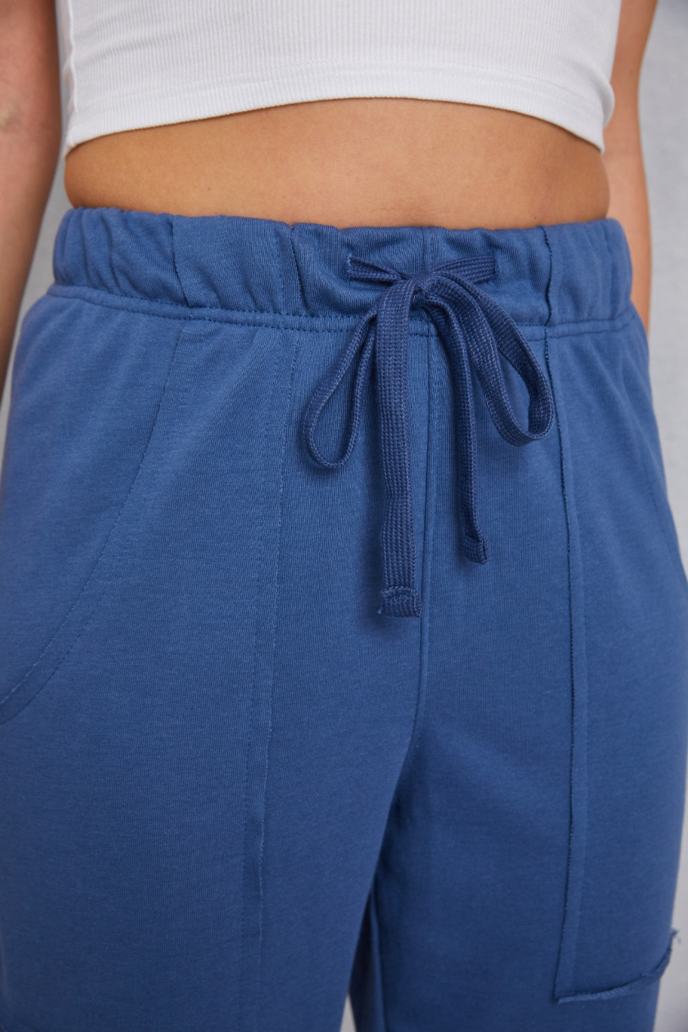 Drawstring Joggers with Pockets