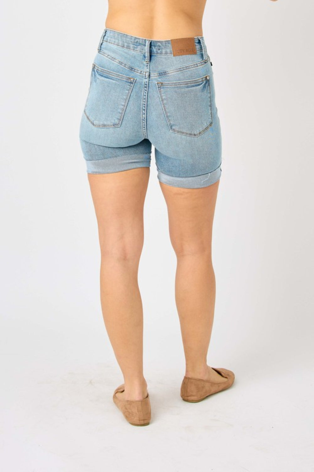 Judy Blue Full Size Tummy Control Denim Shorts